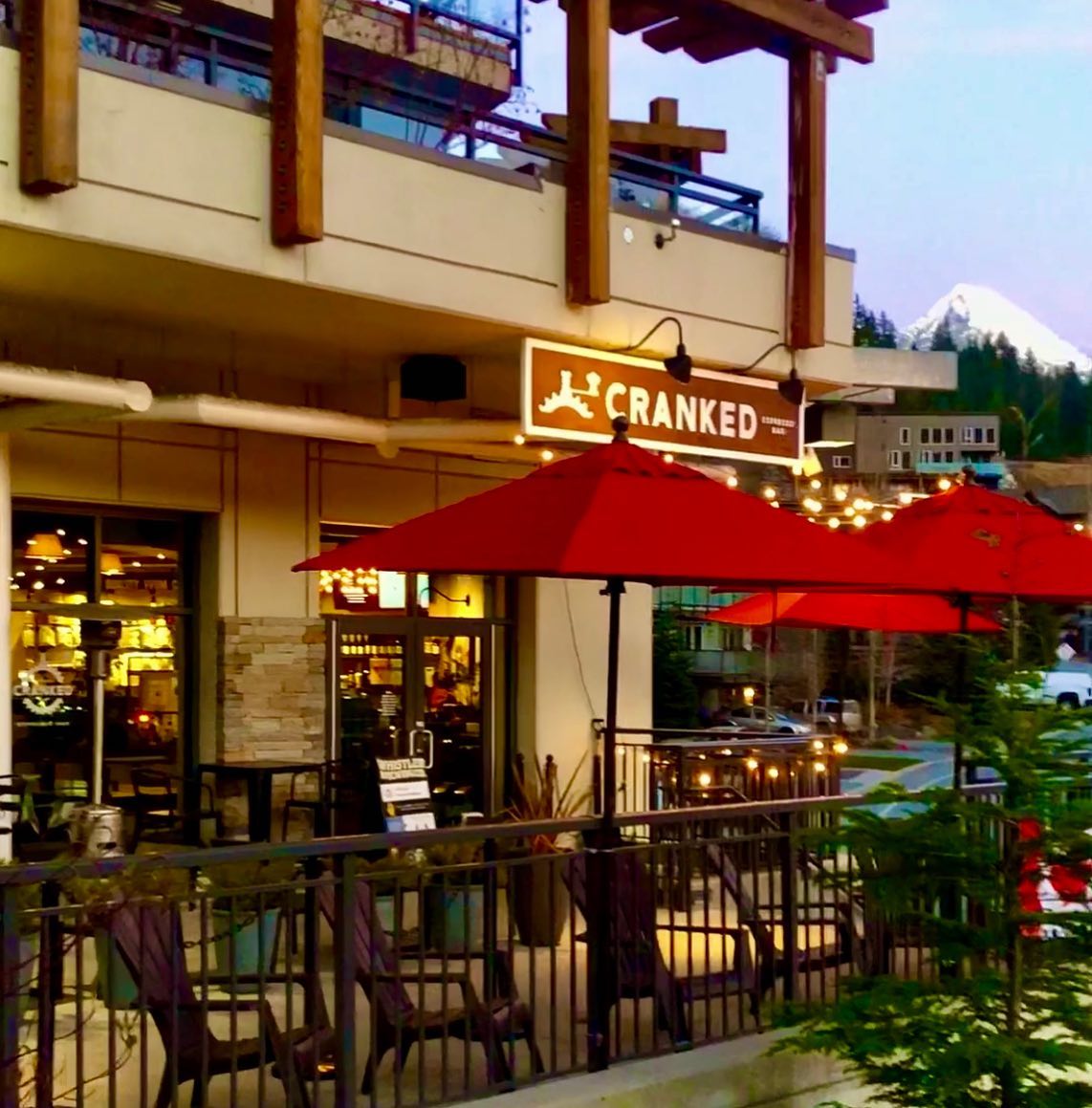 cranked coffee shop in whistler